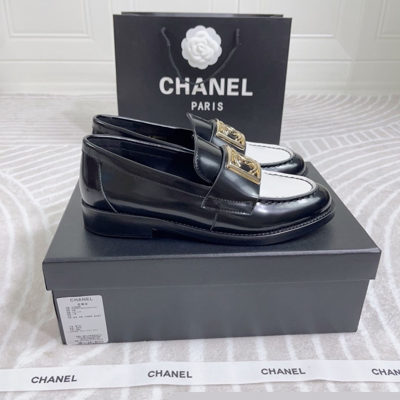 Ch*el leather shoes
